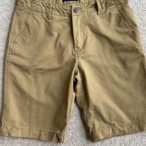Khaki shorts, longer length, size 30